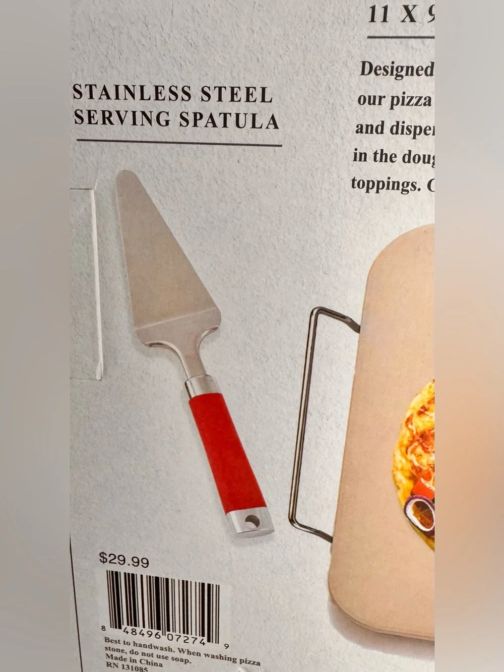 Buon Appetito Premium Pizza Stone with Rack and Utensils